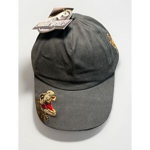 Cotton On Kids Hat M/L Grey Jurassic World Licensed Cap T-Rex Raptor Embroidered